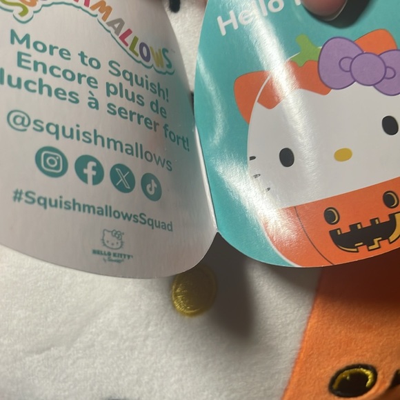 Hello Kitty Pumpkin Halloween Squishmallows Plush Stuffed Animal NWT NEW 8” 2024 - Picture 6 of 7
